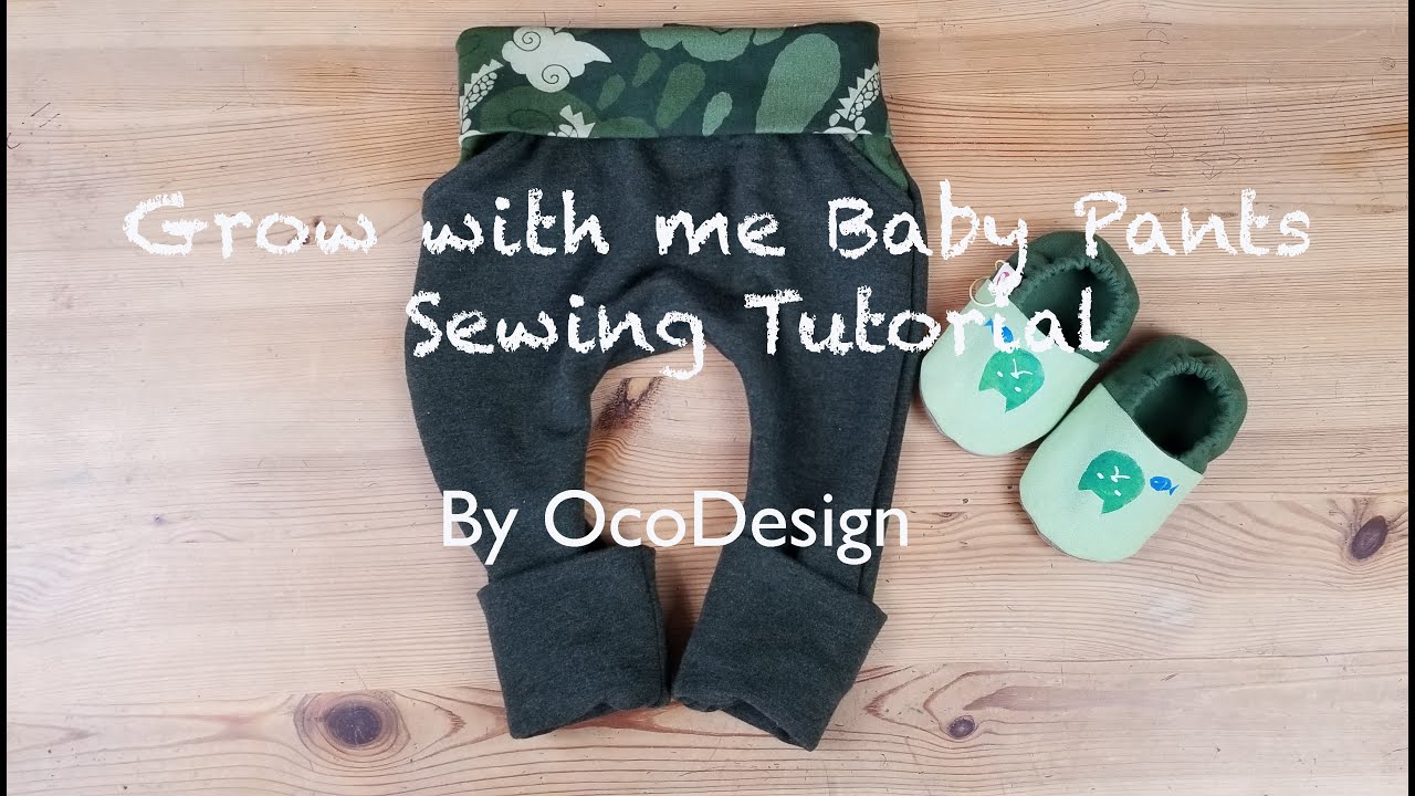 How to sew a Baby pants/Sewing Tutorial/ Grow with me Baby pants/手作り赤ちゃんパンツ/ベイビーパンツの縫い方