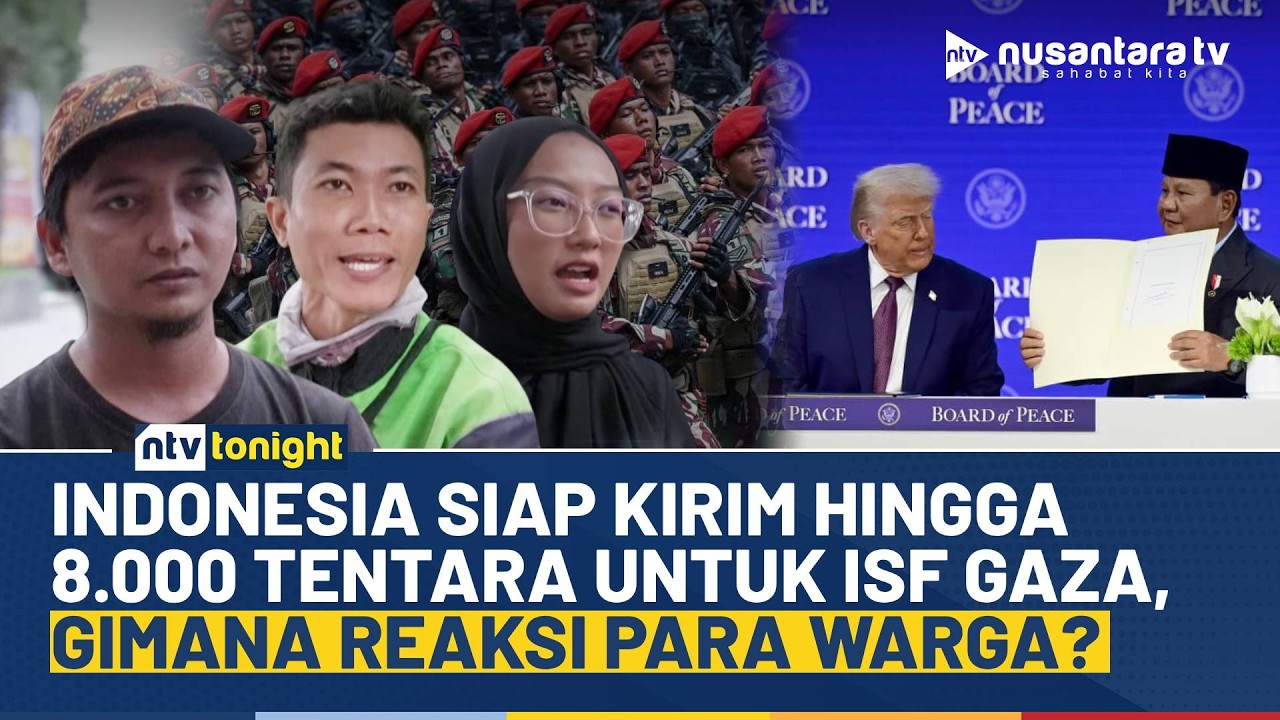 Pasca Gencatan Senjata, Indonesia Siap Kirim Ribuan Tentara ke Gaza, Ini Reaksi Warga! | NTV TONIGHT