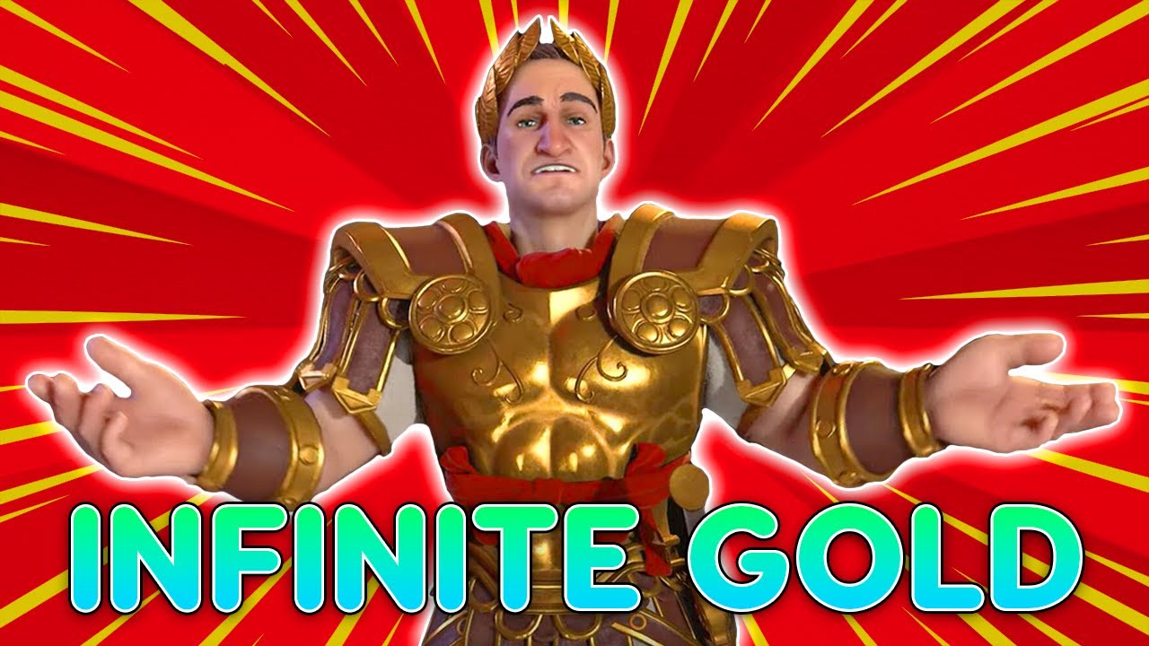 Caesar generates nearly INFINITE gold - Civ 6 Rome