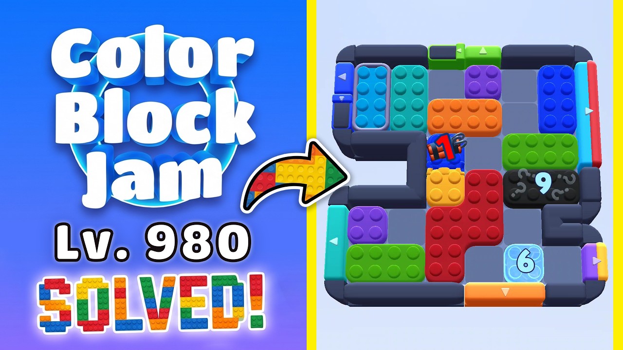 Color Block Jam Level 979 (980) | Every Puzzle Solved! 🎯