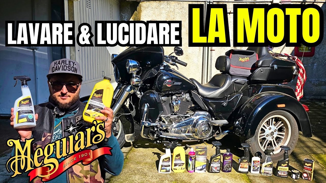 LAVARE e LUCIDARE la MOTO - DETAILING con MEGUIAR'S