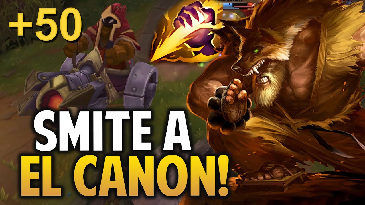 ¡TIRO SMITE AL CANON Y SE VA AFK! LA GANAMOS? | League of Legends