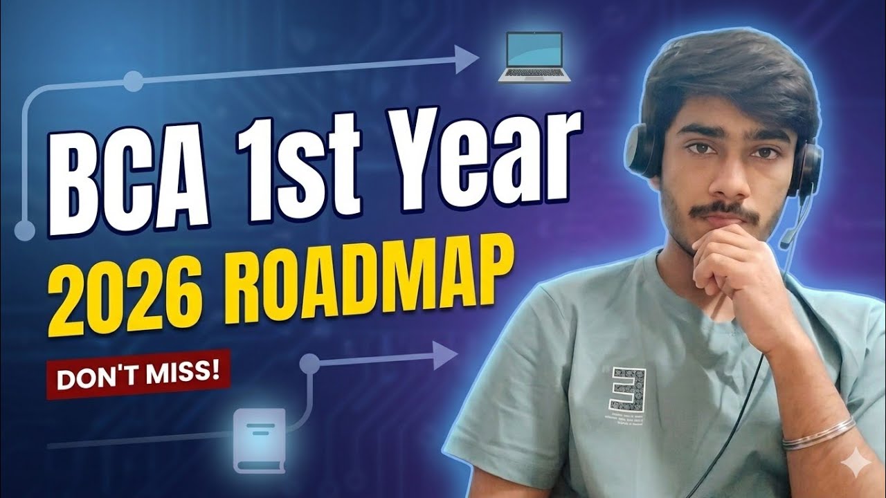 BCA 1st Year Roadmap 2026 🔥 Complete Guide for Beginners