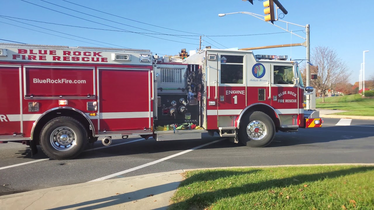 Lancaster, PA Building Fire Response (Q,Powercall,Horn,Jake Brakes)