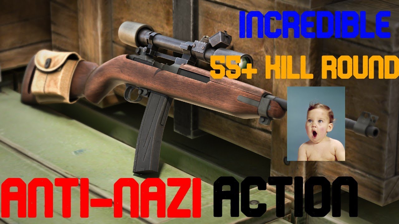 M1/M2 CARBINE DESTRUCTION(More than 55 KILLS)-Heroes & Generals Gameplay[WAR]