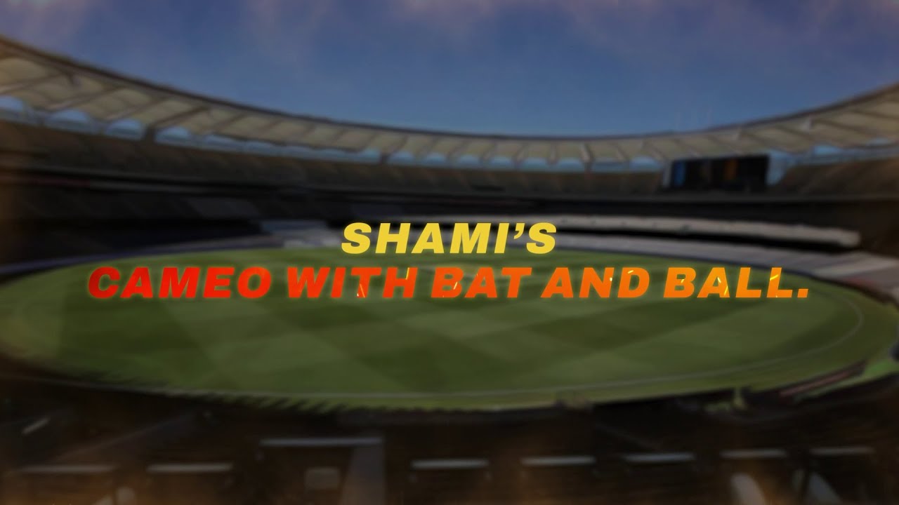 Mastercard #INDvAUS Test Series | Shami Contributes with Bat & Ball