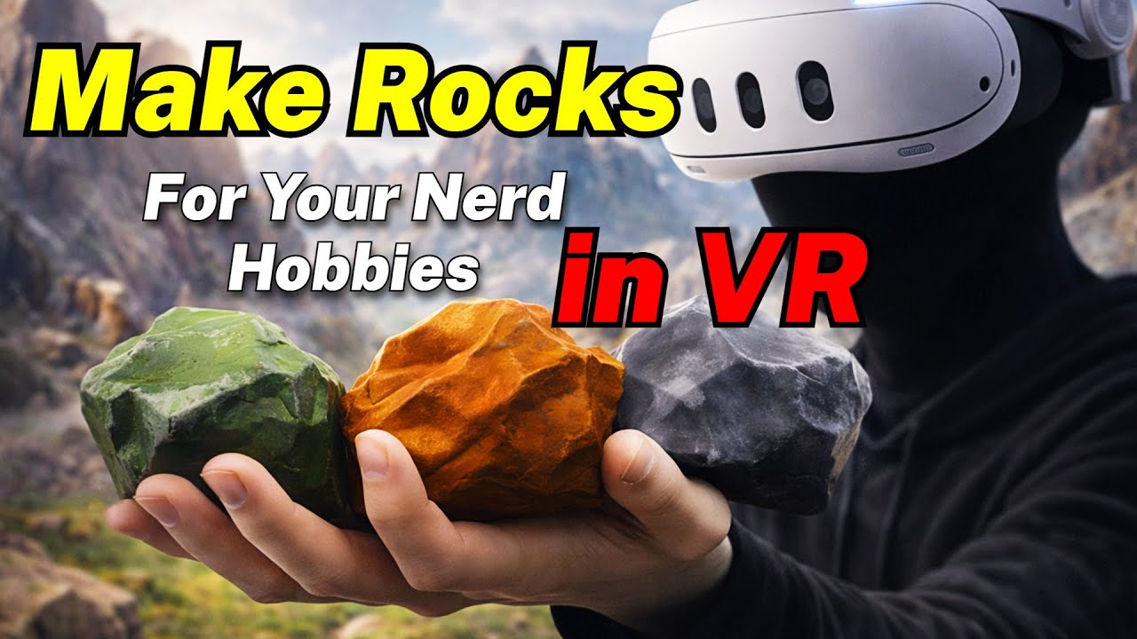 Make EASY 3D Printable Rocks on Metaquest for Miniatures #vr