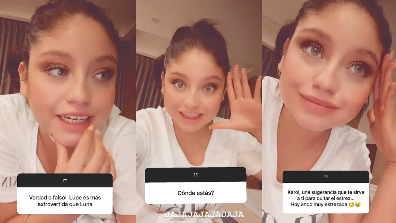 Karol Sevilla contestando preguntas