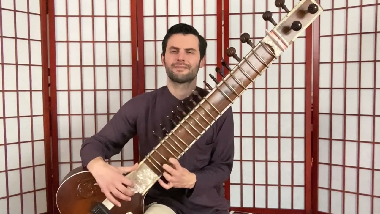 Raga Lab- Bihag Meend Sitar class in C# Behag sitar practice