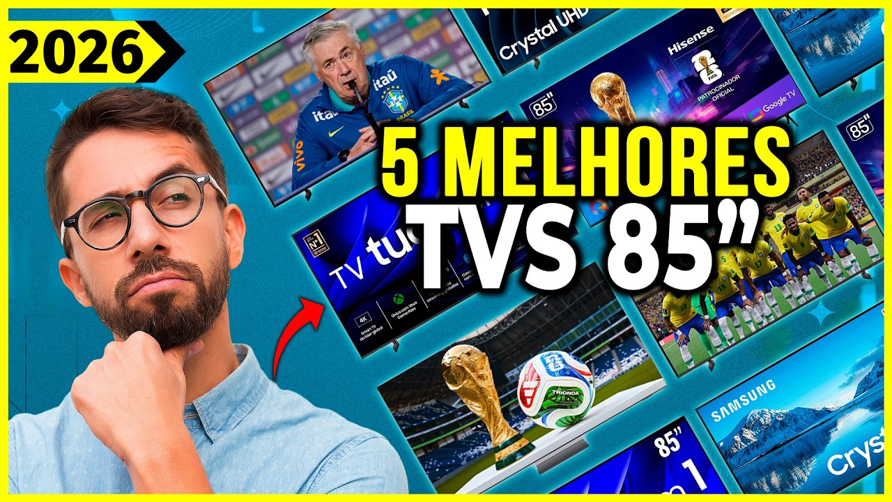 As 5 Melhores Tv 85 polegadas / Smart Tv 85 polegadas Em 2026!