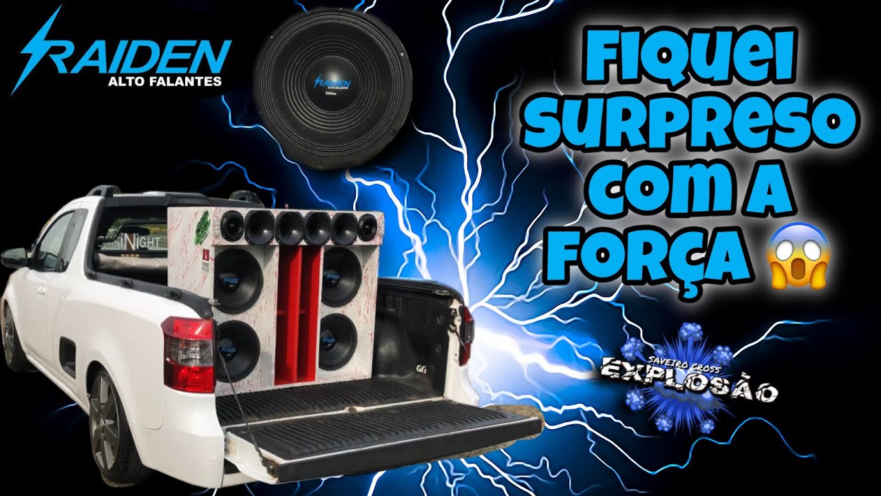 4 ALTO FALANTES RAIDEN 550 NA MONTANA! 😱🔊 [SD 8000]