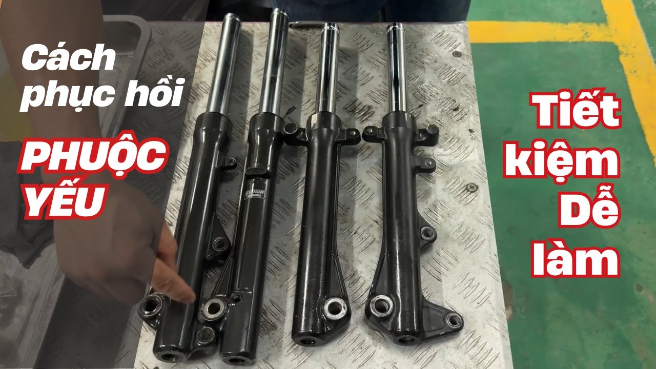 Video 963 - Cách Phục Hồi Phuộc Yếu, Sàng Trên Xe Máy, Nhanh Rẻ Dễ Làm | Motorcycle TV