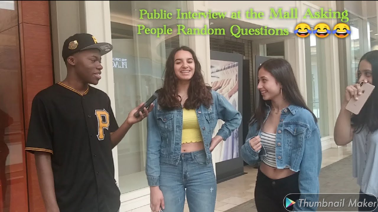 Asking People Random Questions At The Mall (Public Interview)
