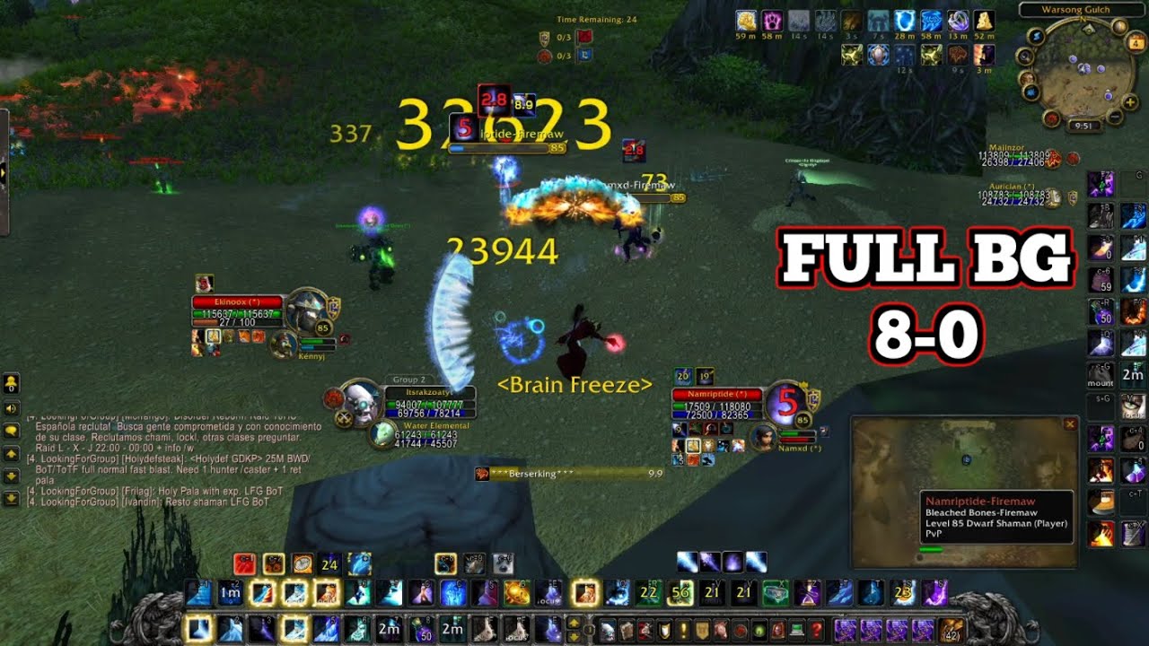 8-0 Full BG Frost Mage Solo PvP CATA CLASSIC