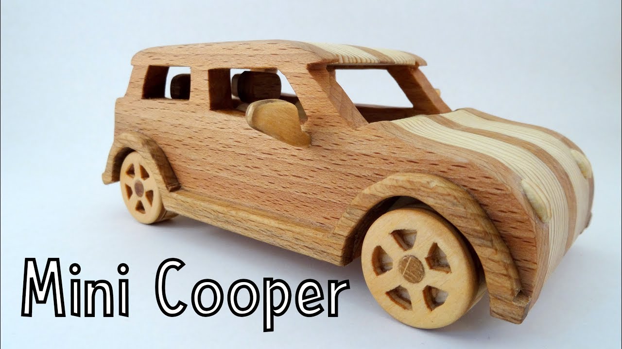 How To Make a Wooden Toy Mini Cooper | Wooden Miniature - Wooden Creations