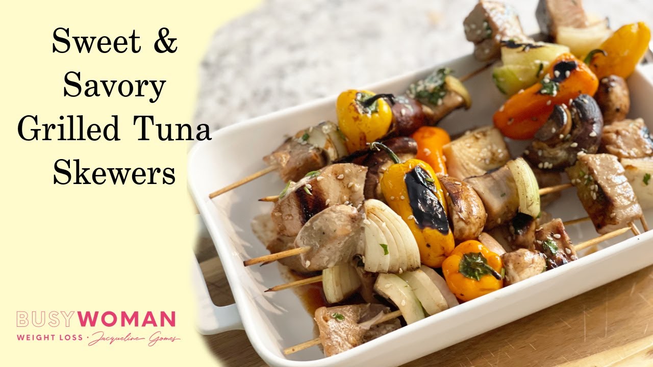 Sweet & Savory Grilled Tuna Skewers