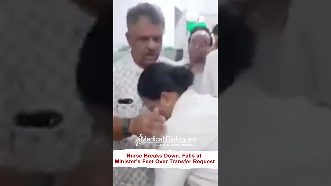 Nurse Breaks Down, Falls at Minister's Feet Over Transfer Request