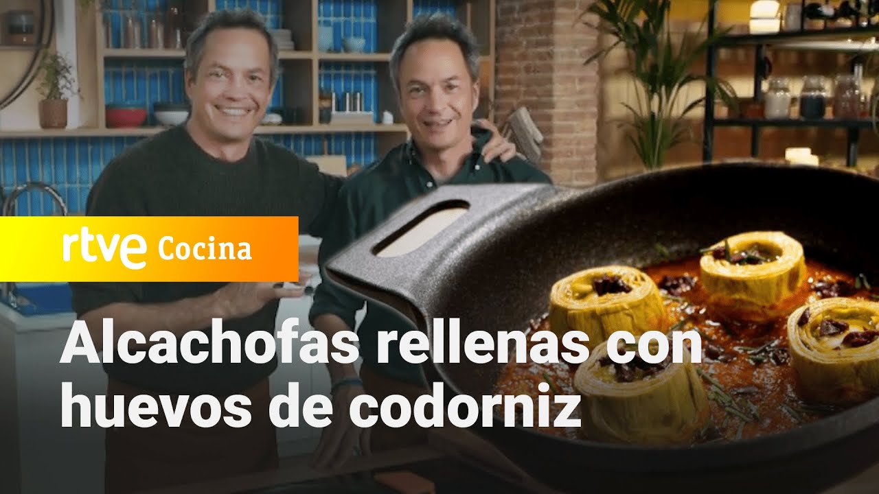 Alcachofas rellenas con huevos de codorniz - Menudos Torres | RTVE Cocina