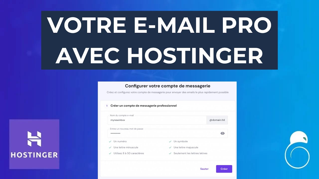 Créer des e-mails professionnels avec Hostinger ! - Hacking SEO