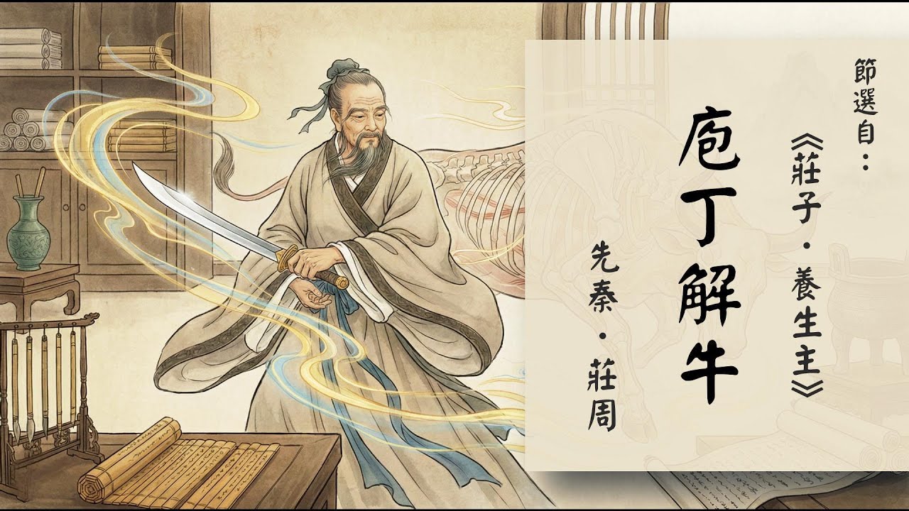 莊子〈庖丁解牛〉｜純朗讀無註解｜沉浸式文言文語感養成有聲書｜Classical Chinese Reading｜ Immersive Chinese Audiobook