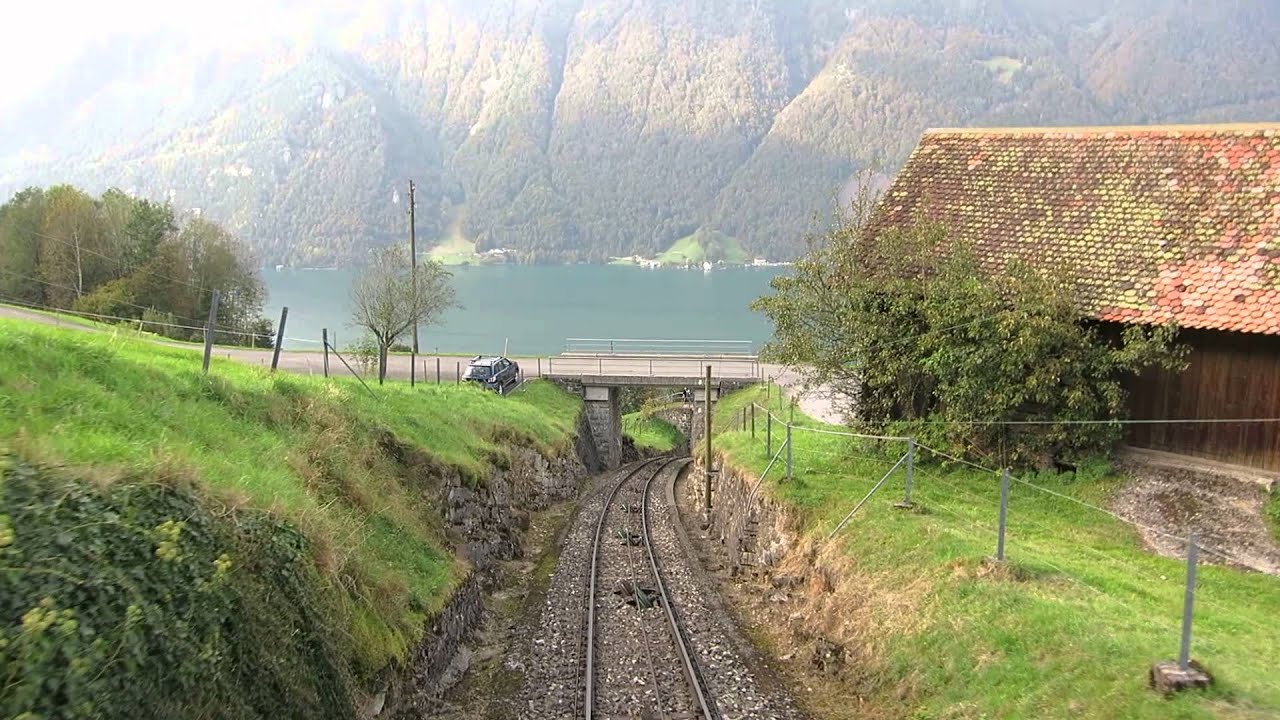 Standseilbahn 6377.01 Treib - Seelisberg Talfahrt - Funicular