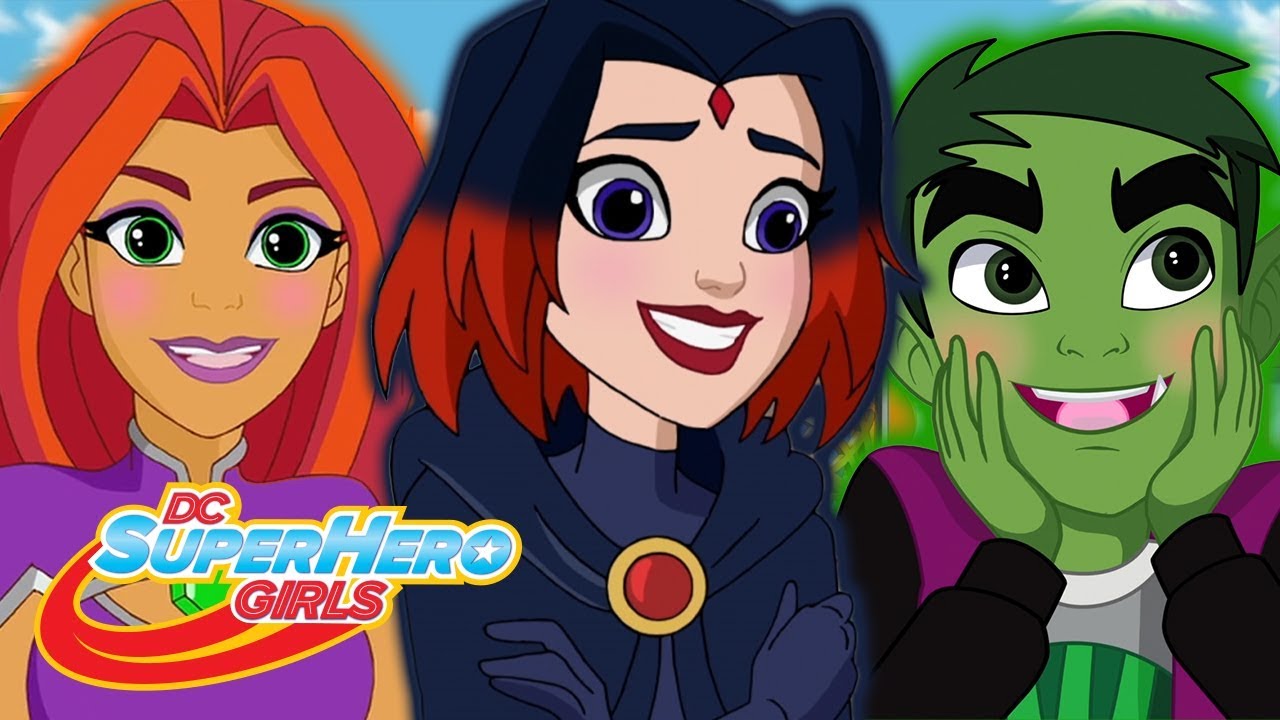 Robin, Starfire, Raven, Beastboy ve Cyborg, | DC Super Hero Girls Türkiye