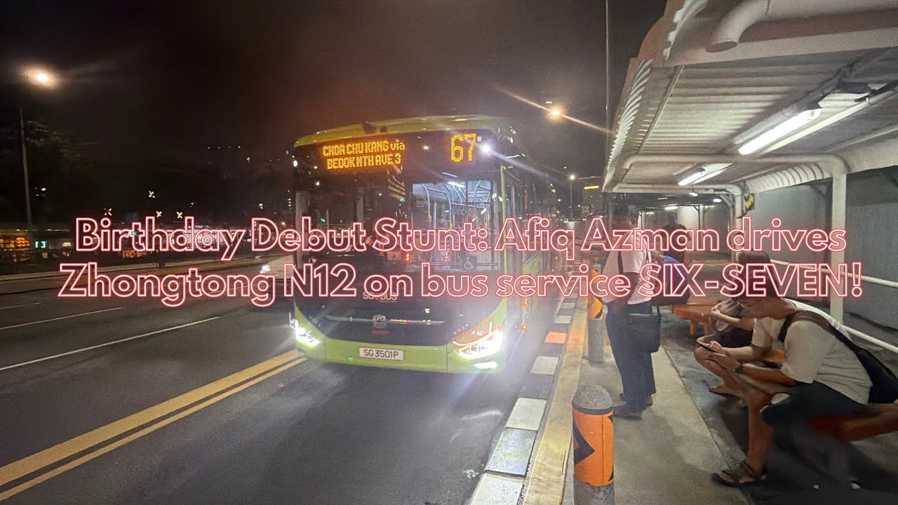 B’day Debut by @tintinspartan : SG3501P On ⁶🤷‍♂️⁷! | SMRT Zhongtong N12 | Bus Joyrides Episode 37