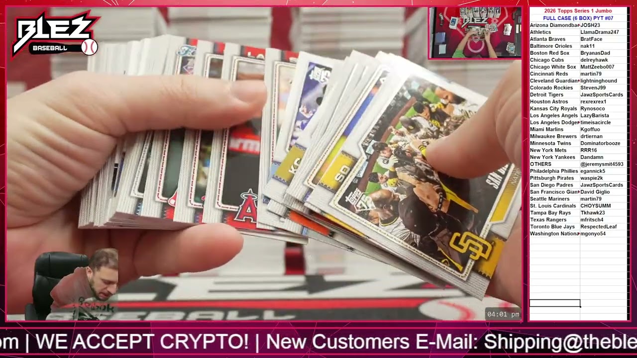 2026 Topps Series 1 Jumbo FULL CASE BREAK Pick Your Team #07