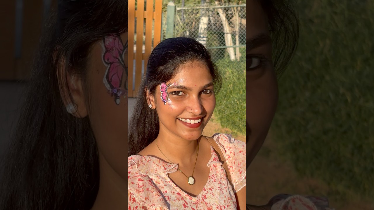 Face painting🦋🥰|soorya sunilkumar|#facepainting |#alainzoo |#uae |#uaelife