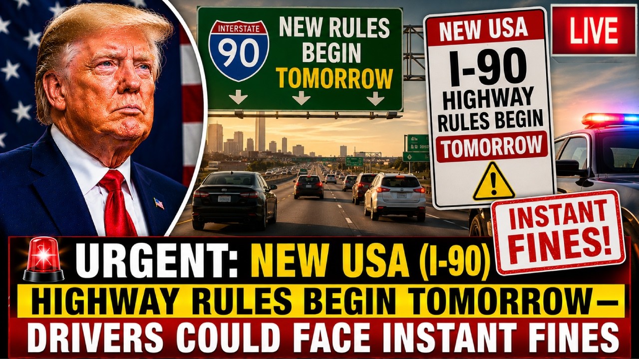 🚨 URGENT: New USA (I-90) Highway Rules Begin TOMORROW &mdash; Drivers Could Face Instant Fines