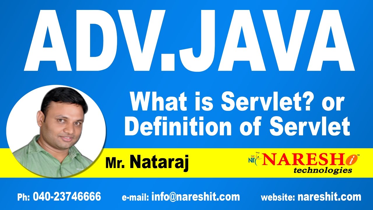 What is Servlet? | Advanced Java Tutorial | Mr. Nataraj