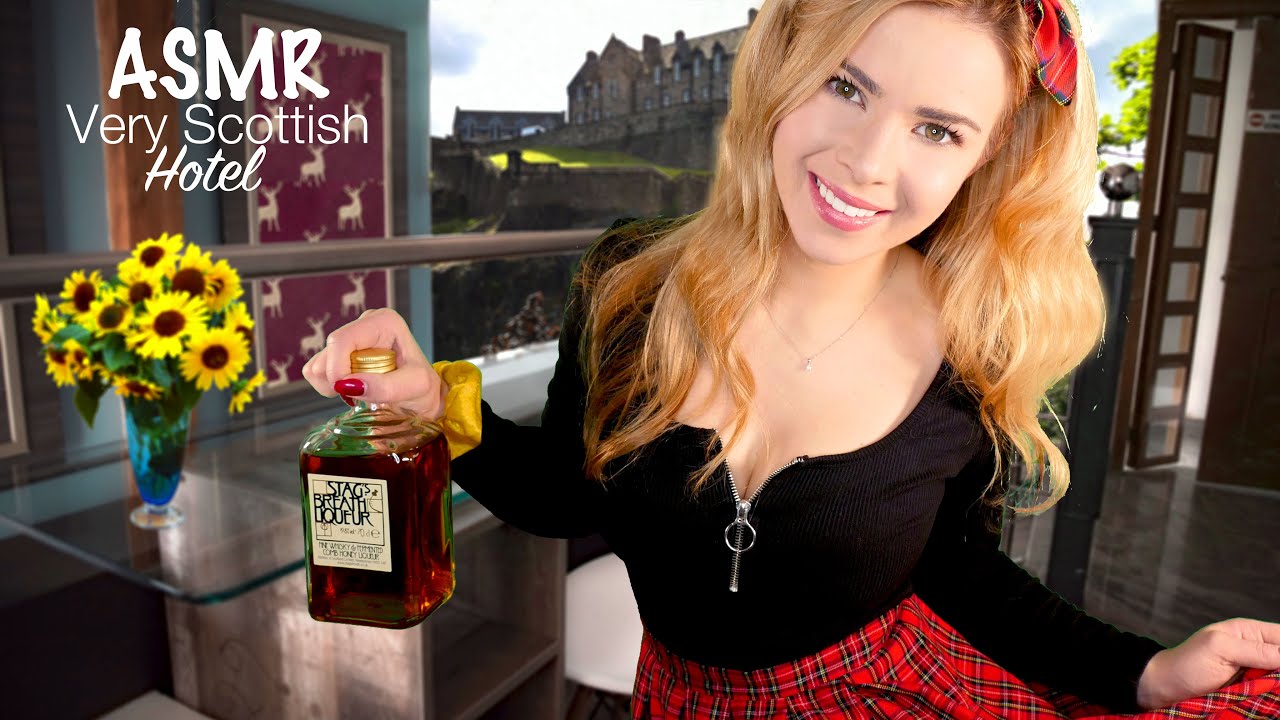 ASMR VERY SCOTTISH HOTEL CHECK-IN (Edinburgh Hotel, Heavy Scottish Accent, Binaural Whispers)