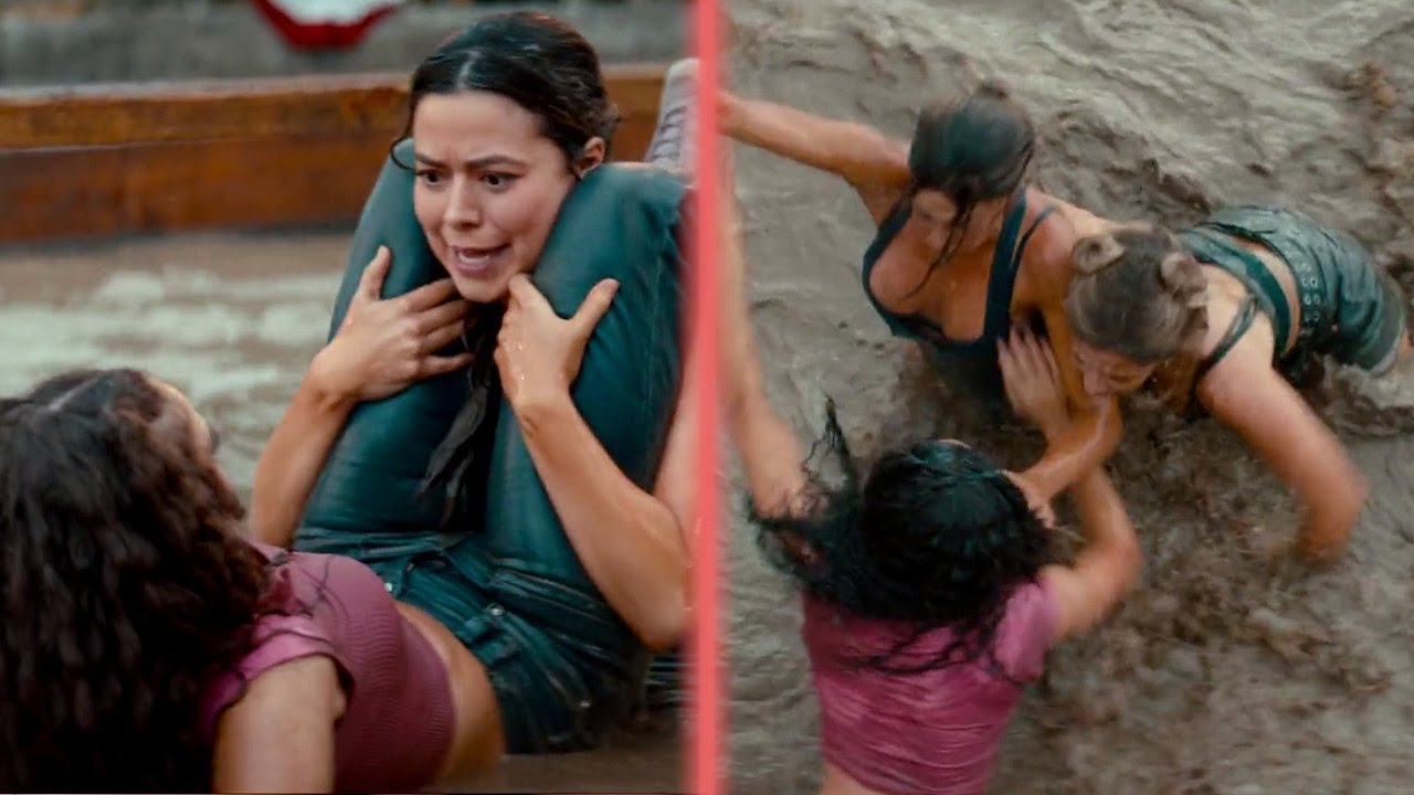 Miranda Cosgrove and Madison Pettis Wrestling in mud