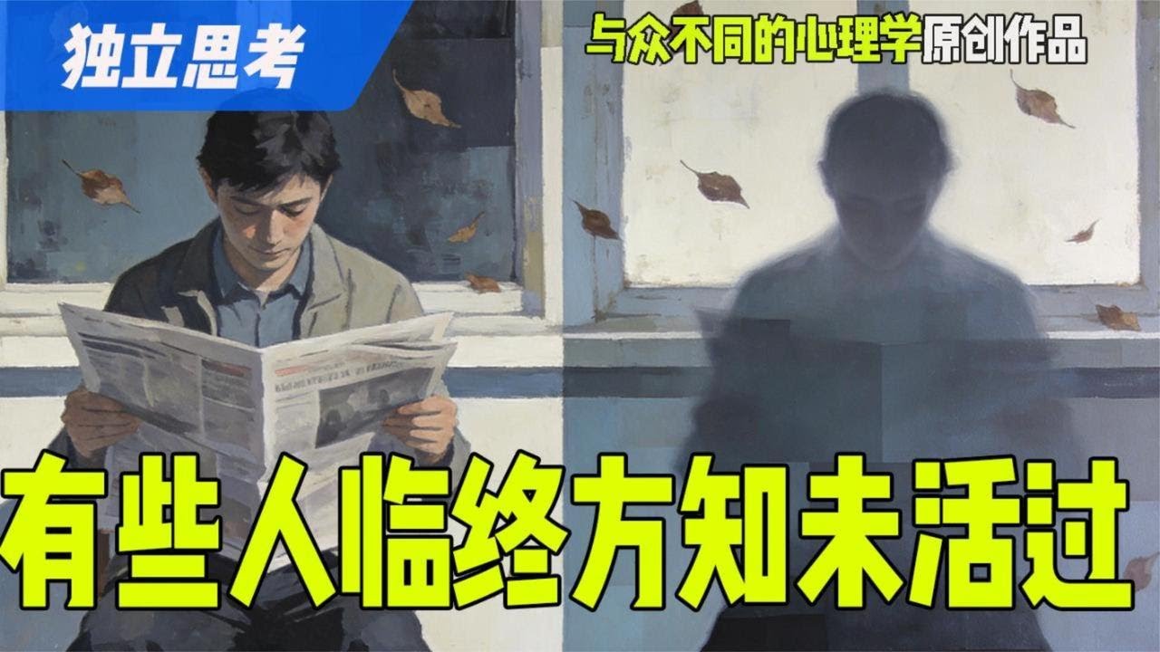 有些人不认为自己会死，当死亡来临时他们却感到自己从来没有活过