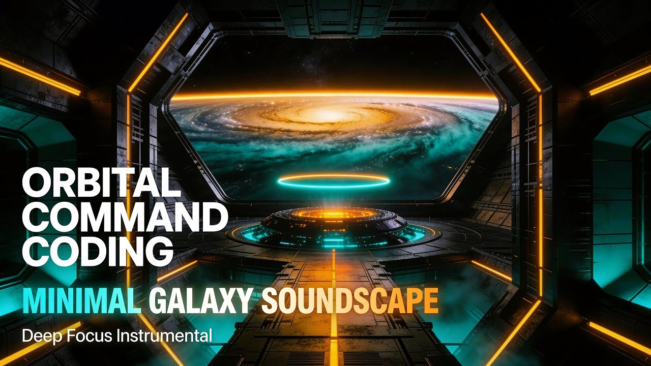 Orbital Command Coding | Minimal Galaxy Soundscape | Overnight Coding & Study Music