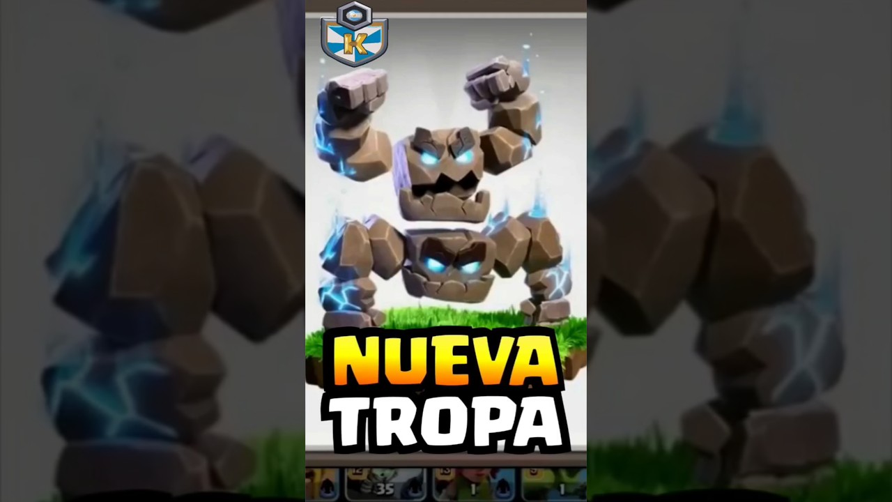 💥 NUEVA TROPA TEMPORAL EN CLASH OF CLANS 🤩 LLEGA EL GOLEM METEORICO #clashofclans #tropa