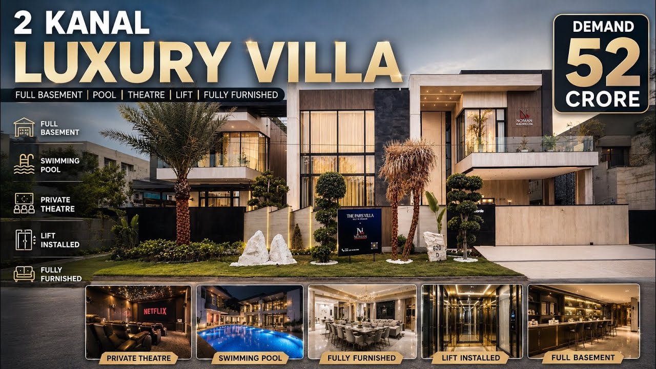 Inside Lahore&rsquo;s 52 Crore BILLIONAIRE Mansion For Sale | 2 Kanal Ultra Luxury House Tour