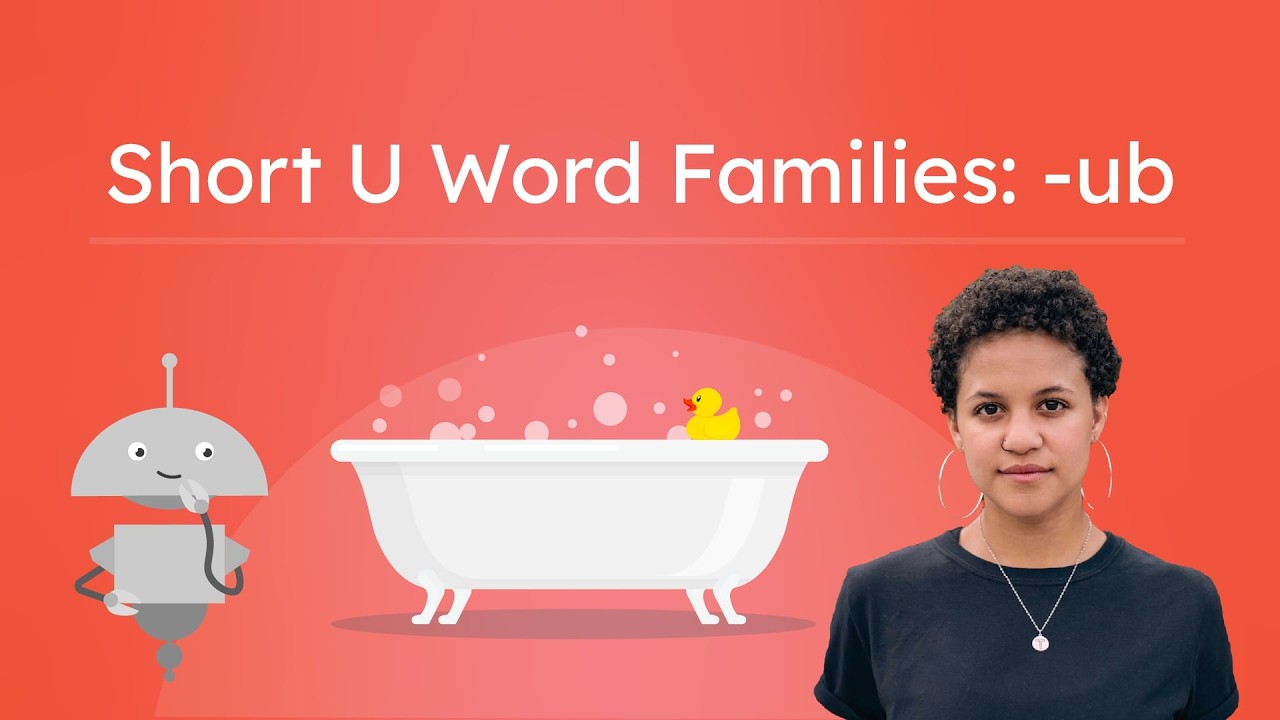 Short U Word Families: -ub - Learn Short U CVC Words
