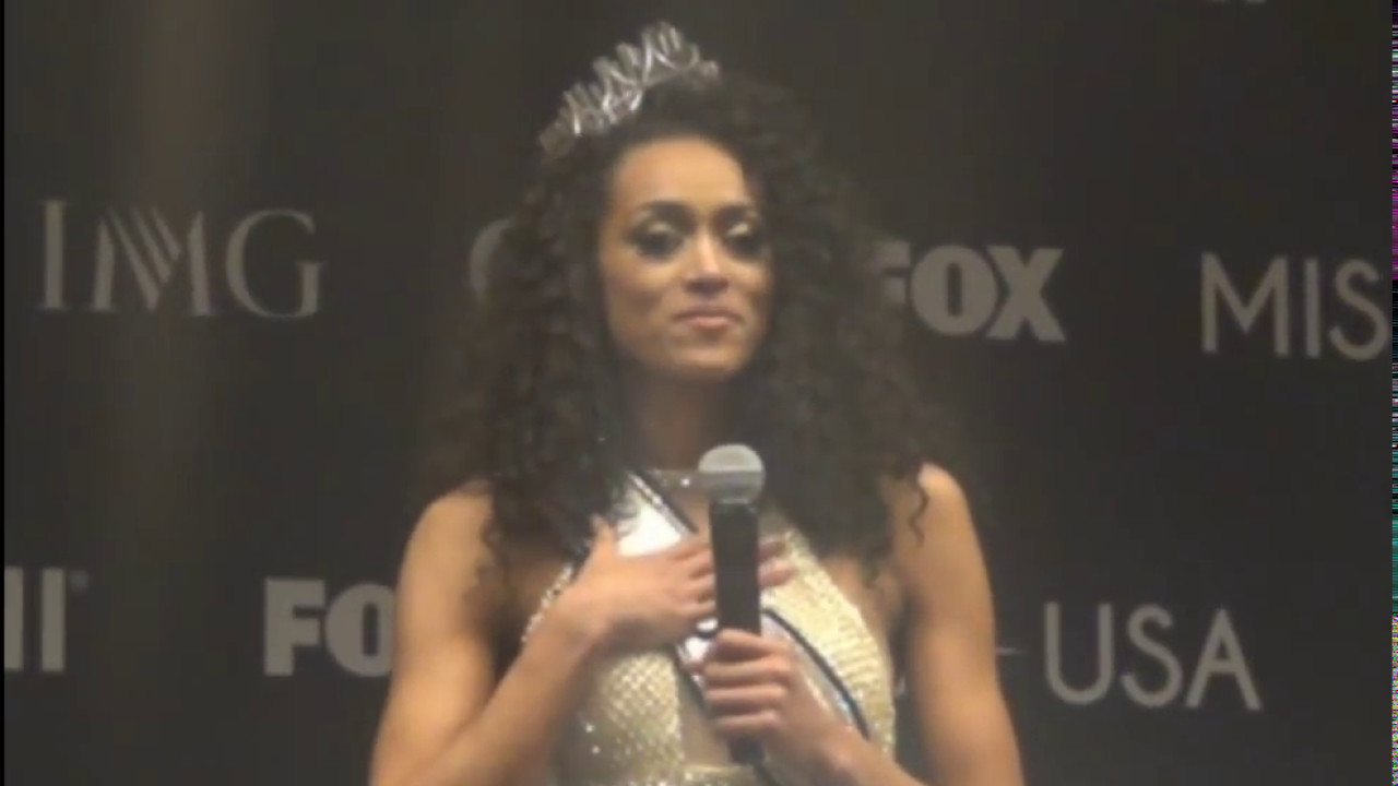 2017 Miss USA Kara McCullough winner's press conference LAS VEGAS
