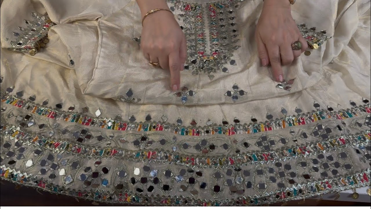 Gota Patti//original mirror work Anarakali /Sharara at Khoobsurat cloth emporium order@7838524296