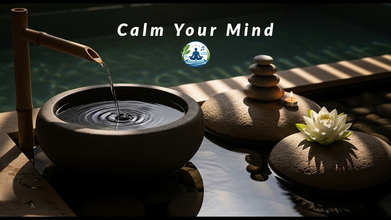 Stress Relief Fast Ambient Piano + Water Sounds | Calm Mind, Relax Body