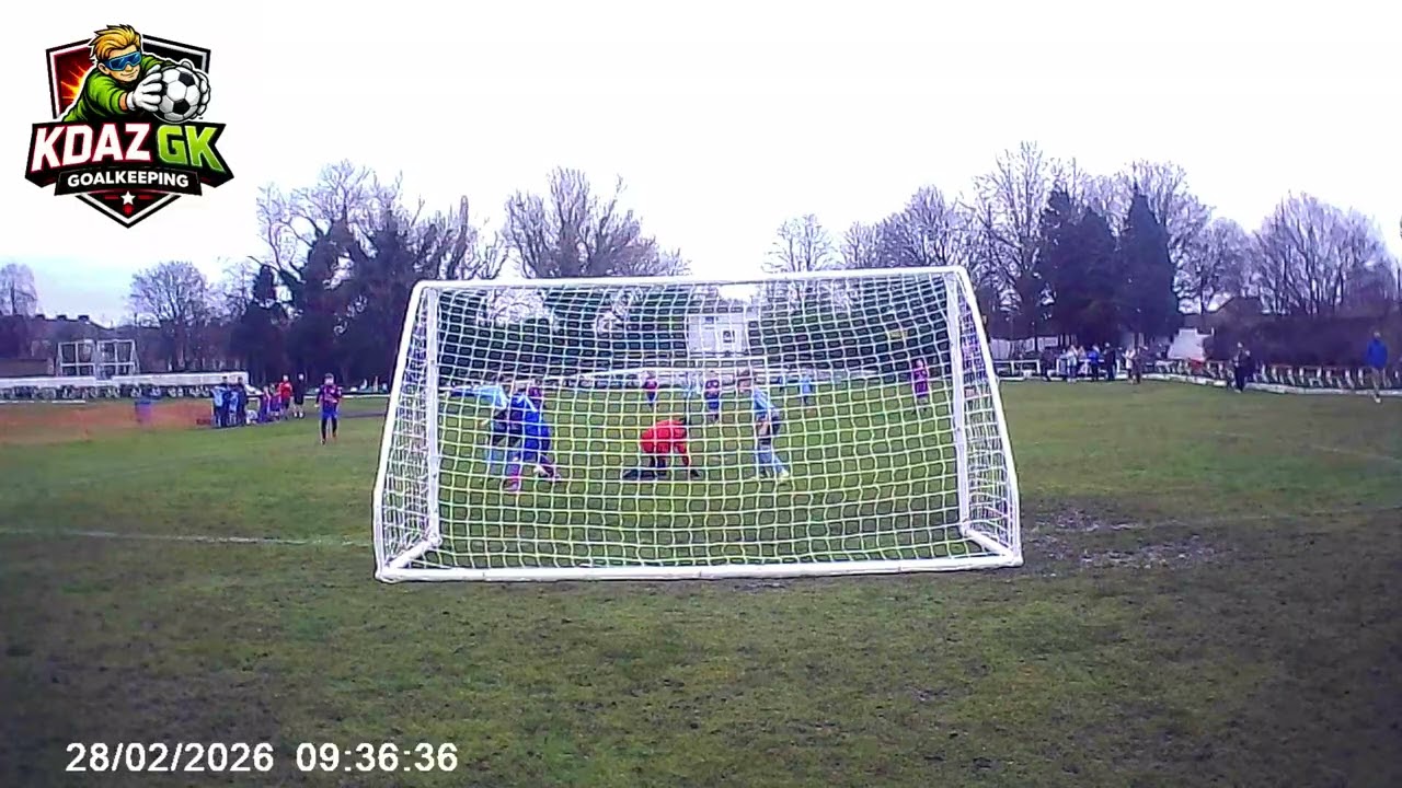 Ep7 Bit soggy but a grass cricket pitch#football #goalkeeper #soccer #firstseason