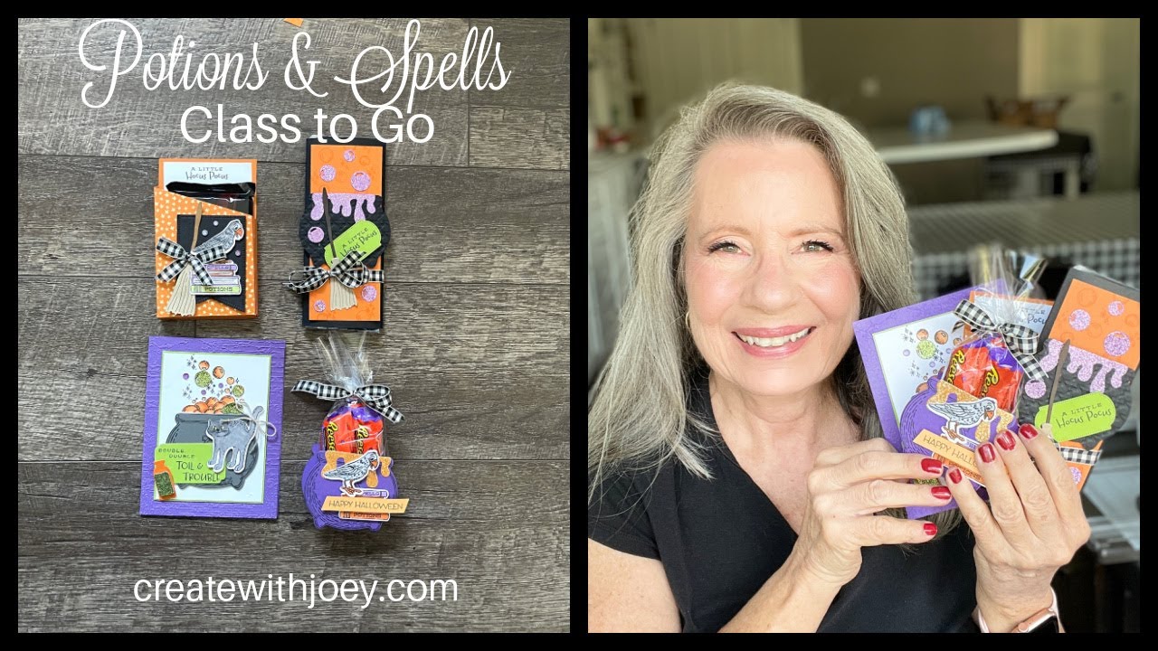 Stampin' Up! Potions & Spells Treat Holders & Card!