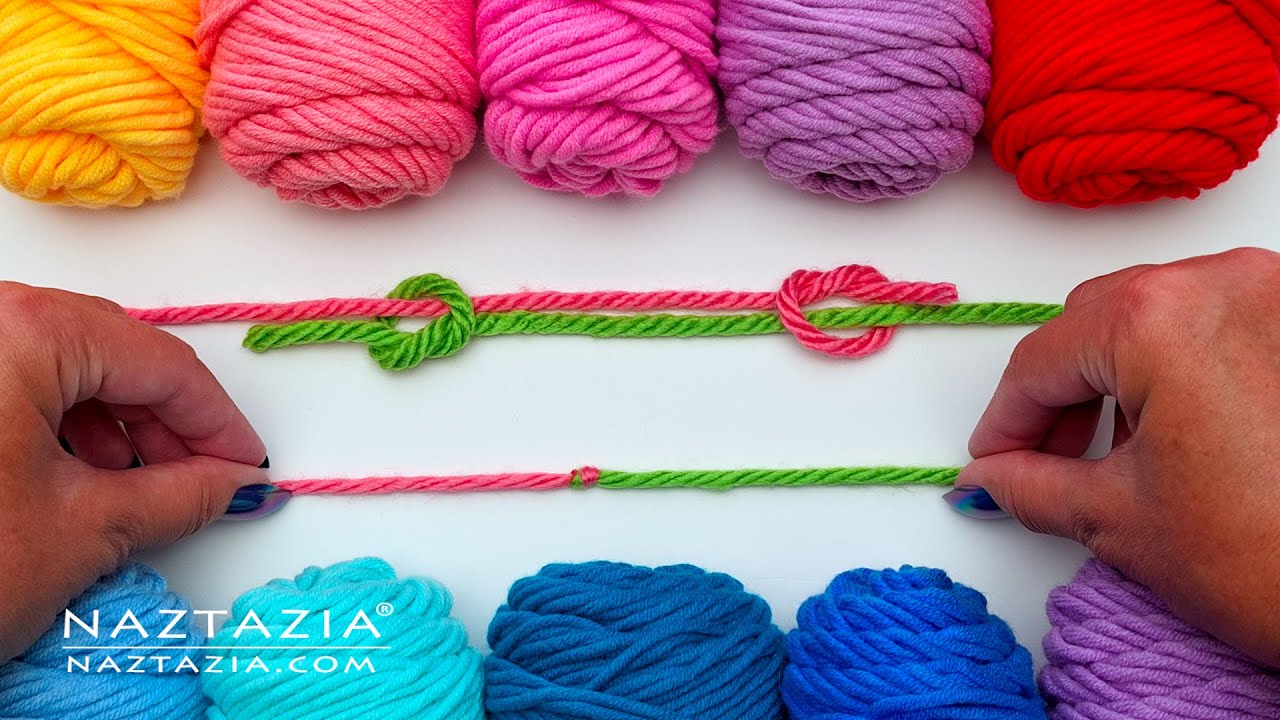 How to Join 2 Yarns with a Magic Knot - 4 Different Ways