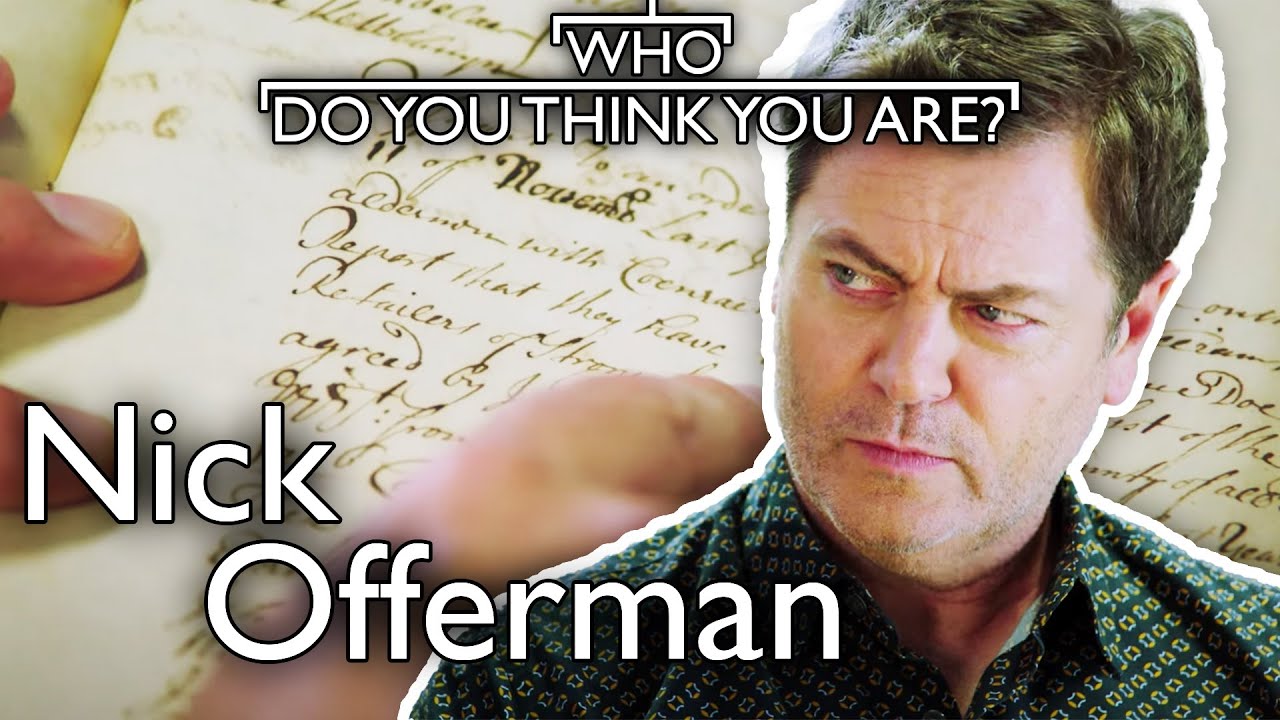 Nick Offerman ecstatic to find his ancestral tavern!