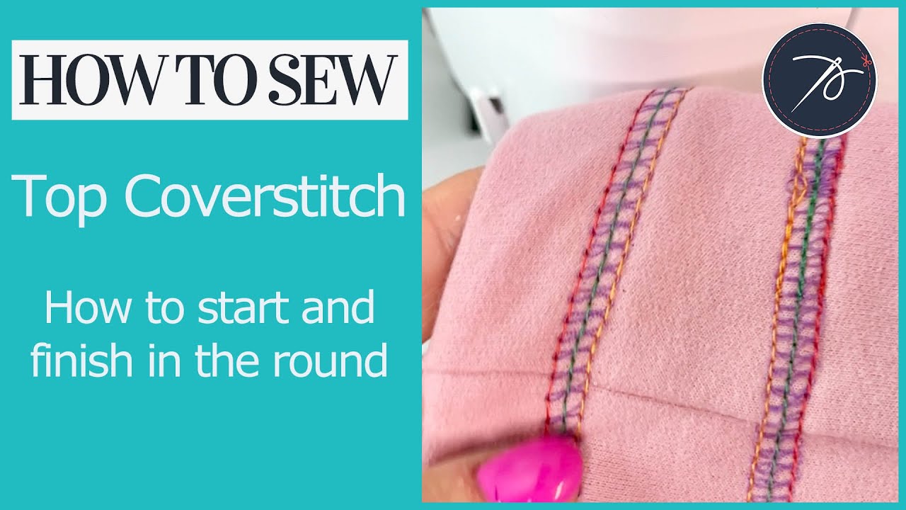 How to Start and Finish a Top / Double Coverstitch In the Round (Brother CV3550)