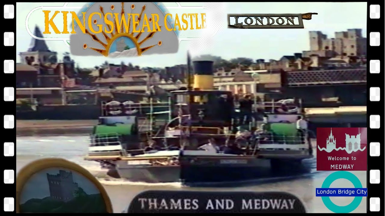 Thames Paddle Steamer KINGSWEAR CASTLE goes to London 1999