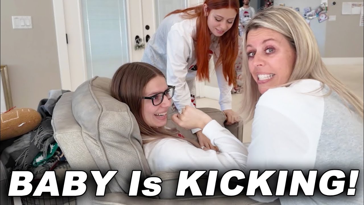 FIRST Time Feeling The BABY Kick On Christmas Morning! Tannerites Christmas Special! 🎄
