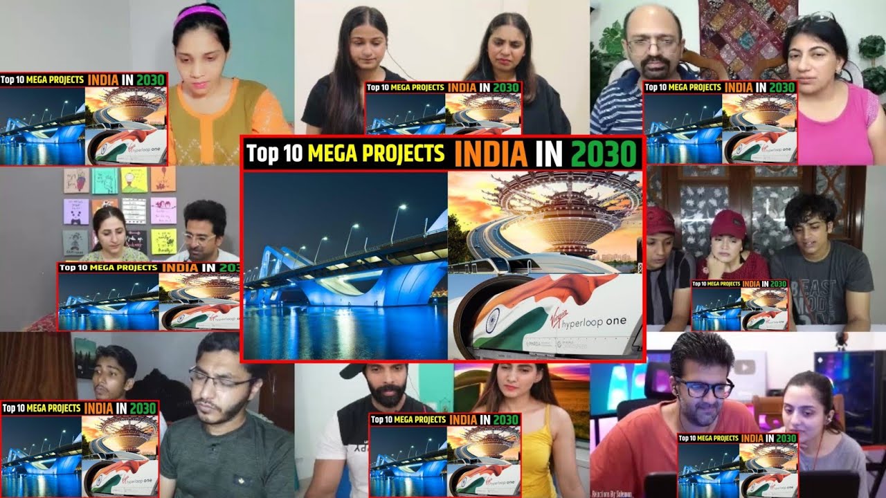 TOP 10 MEGA PROJECT IN INDIA | India in 2030 | Mumbai to Dubai Speed Train | Shocking Mix Reaction