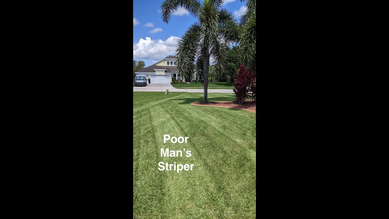 Easy Way To Mow Stripes In Grass #shorts